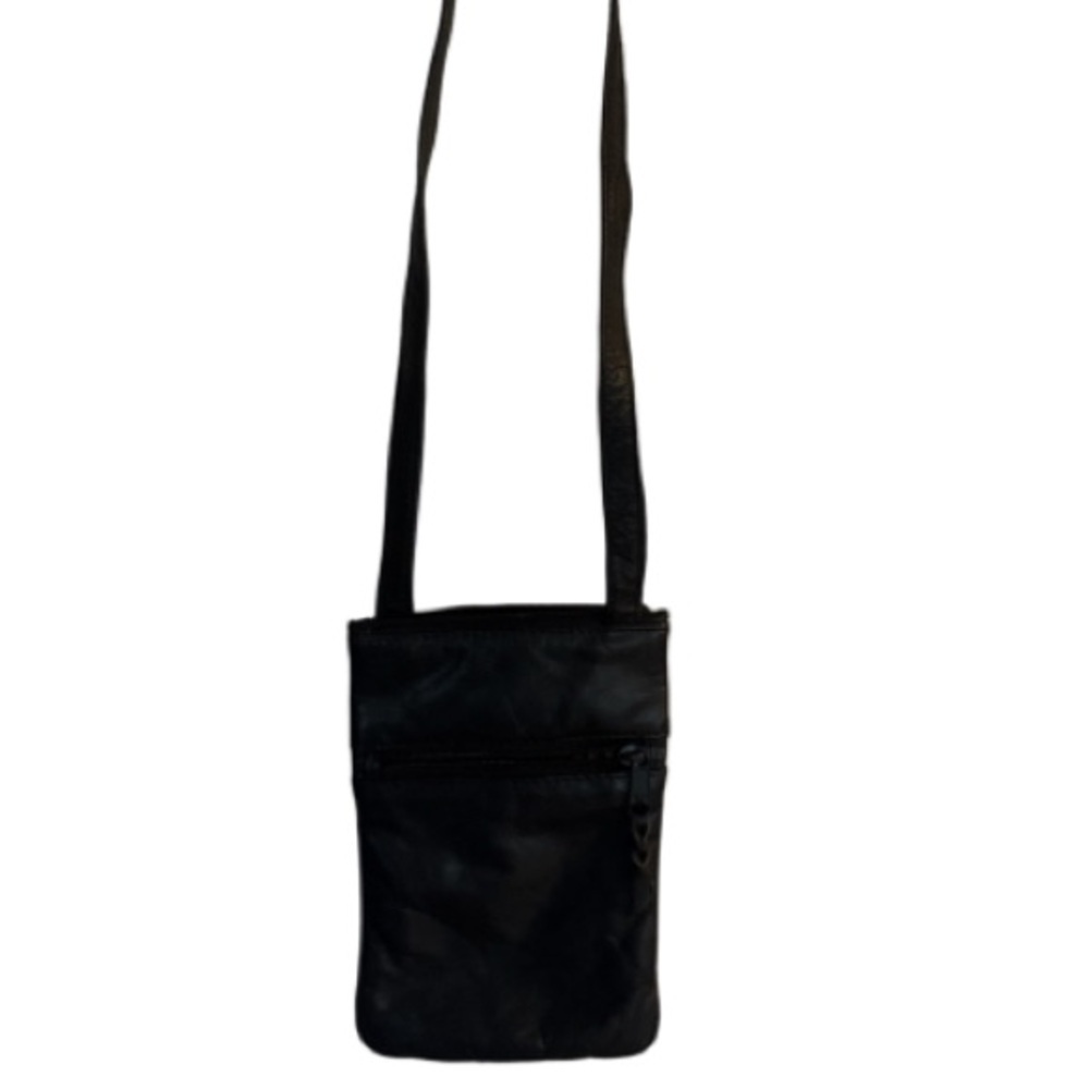 Emily Ann of Boca Raton genuinely leather crossbody bag - Picture 1 of 4